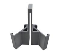 RNGWHTOM Tennis Net Phone Holder for Match Recording, Dual-Sided Clamp Holds 2 Smartphones, Stable No-Slip Design for Training Analysis and Technique Review, Quick-Mount for Tennis Courts, Gray