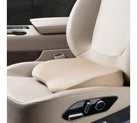 Rngwxoe 2 in 1 Wedge Car Cushions or Lumbar Support for Driving - 3.5 Inches Soft Memory Foam Driver Seat Cushion for Car Truck - Comfort Coccyx Cushion for Tailbone & Back Pain Relief, Beige