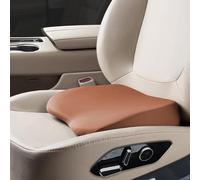 Rngwxoe 2 in 1 Wedge Car Cushions or Lumbar Support for Driving - 3.5 Inches Soft Memory Foam Driver Seat Cushion for Car Truck - Comfort Coccyx Cushion for Tailbone & Back Pain Relief, Brown