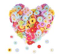 RNHDLY 100Pcs Artificial Flower Heads 4 cm Artificial Daisy Flower Heads
