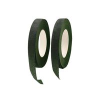 Rnigra 2 Roll Floral Tape Dark Green, 1.2 cm x 30 m Florist Tape, Floristry Tape for Bouquet Flowers Wrapping, DIY Craft