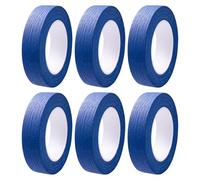 Rnigra Blue Masking Tape 6 Roll(20mm x 13M), Masking Tape for Painting, Decorating Tape, Paint Tape Masking for Painting and Decorating, DIY, Indoor & Outdoor, Sticks Well