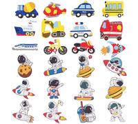 Rnigra Diamond Art Kits Kids 24pcs for Boys and Girls Ages 8-12, Small Diamond Art Painting, 5D Mini Diamond Art, Astronaut Style, Transportation Style DIY for Kids and Adult Beginners