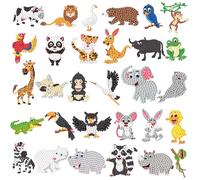 Rnigra Diamond Art Kits Kids 30pcs for Boys and Girls Ages 8-12, Small Diamond Art Painting, 5D Mini Diamond Art, for Kids and Adult Beginners (Zoo Style)