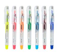 Rnigra Liquid Highlighter 7PCS, Chisel Tip Highlighters 7 Assorted Neon Colors, Highlighters Pastel, Office Journaling Study Supplies, Quick Dry No Bleed, for Drawing Sketching Underlining