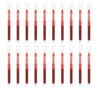 Rnigra Red Pens Ballpoint 20PCS, Ballpoint Pens, 0.5MM Fine Point Liquid Ink, Red Biros for Precise Writing & Ergonomic Grip, Smooth Writing Action, Ideal for School, office, Home stationary supplies