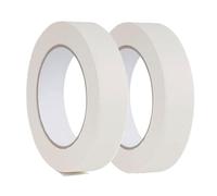 Rnigra White Masking Tape 2 Roll(25mm x 50M), Masking Tape for Painting, Decorating Tape, Paint Tape Masking for Painting and Decorating, DIY, Indoor & Outdoor, Sticks Well