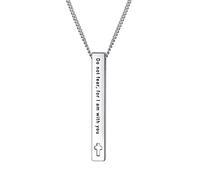 Rnivida Christian Bible Verse Bar Necklaces for Women, Religious Faith Inspirational Birthday Jewelry Gift, Stainless Steel, --