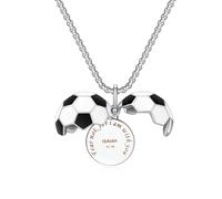 Rnivida Soccer Jewelry Gifts Engraved Christian Bible Verse,Soccer Pendant Necklace to Hold photos Inside for Men and Women, M, Metal, No Gemstone