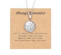Rnivida Sport Pendant Necklace for Women,Inspirational Christian Bible Verse Jewelry Gifts, Packaged with Christian Message Card & Box, M, Stainless Steel, No Gemstone