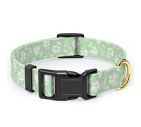 Rnivvi Dog Collar for Small Dogs, Cute Floral Pattern Durable Adjustable Puppy Collar with Quick Release Buckle for Girls and Women, Pet Accessories for Walking