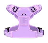 Rnivvi No Pull Dog Harness, Cute Reflective Extra Small Sized Puppy Kitten Harness, Adjustable Soft Padded Vest for Small Dogs, Cats, Heavy Duty Pet Vest with Easy Control Handle for Walking, Purple