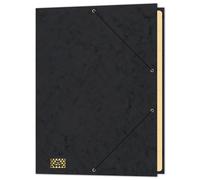 RNK 4616-9- Conference Folder with Elastic Band - Black - A4 Black
