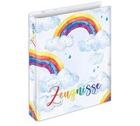 RNK 46775 Rainbow Certificate Ring Binder for DIN A4 Formats with 4 Ring Mechanism, Pack of 1