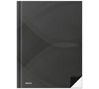 RNKVERLAG 46513 Notebook "Notes Carbon Black" in DIN A4 Lined with 96 Sheets 70 g/m², Pack of 1