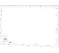 RNKVERLAG 46658 - Bloc de notas "Café", 60 x 42 cm, en blanco, 30 hojas, 1 unida