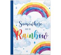 RNKVERLAG 46807 Notebook Over the Rainbow in DIN A4 Blank with 96 Sheets 70 g/m², Pack of 1