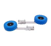 rnnDHGlc Stainless Steel Boat Transom Launching Wheel Set Inflatable Boat Trailer Wheel Steering Wheels (Blue)