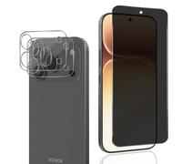 Rnnmeeko Privacy Screen Protector for Tempered Glass for Honor 600 Pro 5G, Anti-Spy Privacy Film with Camera Protective Glass [1+2 Pieces], 9H Hardness, Anti-Scratch, Anti-Spy Privacy Film