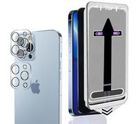 Rnnmeeko Privacy Screen Protector for Tempered Glass for iPhone 13 Pro 6.1 Inch, Anti-Spy Privacy Film with Camera Protection, Tempered Glass [Pack of 1 + 2], 9H Hardness, Anti-Spy Privacy Film