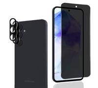 Rnnmeeko Privacy Screen Protector for Tempered Glass for Samsung Galaxy A55 5G, Anti-Spy Privacy Film with Camera Protection Glass [1 + 2 Pieces], 9H Hardness, Anti-Spy Privacy Film for Galaxy A55 5G