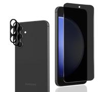 Rnnmeeko Privacy Screen Protector for Tempered Glass for Samsung Galaxy S23 FE 5G, Anti-Spy Privacy Film with Camera Protection Glass [Pack of 1+2], Anti-Spy Privacy Film for Galaxy S23 FE 5G