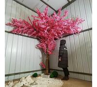 RNNYWDRQ 1x0.6m/3.2x1.9ft Artificial Cherry Blossom Trees, Large Plant Fake Trees Handmade Tree With Base Lndoor Outdoor Home Office Party Wedding 4x4m/13x13ft