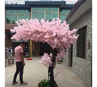 RNNYWDRQ 1x0.6m Large Plant Artificial Cherry Blossom Tree Simulation Peach Blossom Tree Wishing Tree Silk Flower for Wedding Event Indoor Outdoor Party Restaurant Mall 1.8x1.5m/5.9x4.9ft