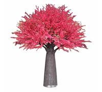RNNYWDRQ 2.8x2.8m/9.2x9.2ft Large Artificial Cherry Blossom Tree Simulation Plant White Peach Tree Wishing Tree Fake Silk Flower Shopping Mall Decor E-1x0.6m/3.2x1.9ft