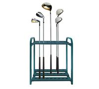 RNNYWDRQ 27-hole Huge Capacity Golf Putter Rack Holder/Golf Club Stand Organizer, Inside Outside Metal 2 Tier 3 Rows Display Shelf, Green