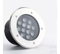 RNNYWDRQ AC85-265V LED Outdoor Spotlight Floodlight - Ground Landscape Lights, IP67 Waterproof Recessed Lamp Lighting, For Garden Yard Construction Buried Lights(Green,9W(85-265v))