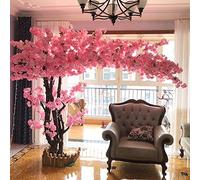 RNNYWDRQ Artificial Cherry Blossom Flower Trees With LED String Extension for Wedding Party Home Room Decor Artificial Plant Pink- 2x2m