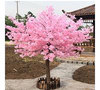 RNNYWDRQ Artificial Cherry Blossom Tree Simulation Plants Wishing Tree Artificial Trees With Real Wood Stems and Lifelike Leaves Replica 1.8x1m/5.9x3.3ft