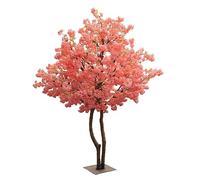 RNNYWDRQ Artificial Cherry Blossom Trees Gorgeous Pink Fake Sakura Flower Handmade FakeTree for Indoor Outdoor Home Office or Party Wedding 1.5 * 1.5m/4.9x4.9ft