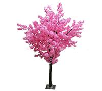 RNNYWDRQ Artificial Cherry Blossom Trees Simulation Peach Blossom Tree, Wedding Event Fake Sakura Silk Flower Indoor Outdoor Party Restaurant Mall Decoration 2.3x1.5m/7.5x4.9ft