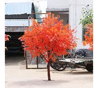 RNNYWDRQ Artificial Red Maple Tree, Simulation Maple Tree, Dwarf Red Japanese Maple Tree, Artificial Tree, Fake Japanese Maple Tree, Sugar Maple Tree Outside Fall Decor 1x0.6m/3.3x2ft