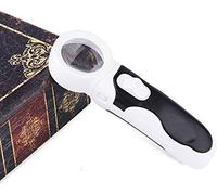 RNNYWDRQ Boutique Magnifying glassPortable Hand-held Magnifying Glass 40 Times led lamp Magnifier Old Man Reading a Newspaper identified HD/Product Code: WW-1384