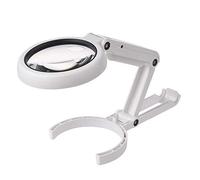 RNNYWDRQ Boutique Magnifying glassPortable Magnifier 8 LED Light Portable Folding Table Foldable 10X Magnifying Glass to Read The Elderly and Children/Product Code: WW-1299