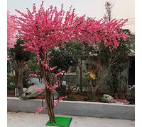 RNNYWDRQ Japanese Artificial Cherry Blossom Tree Simulation Plant Peach Tree Wishing Tree Fake Silk Flower Shopping Mall Decor 2.3x1.5m/7.5x4.9ft