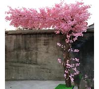 RNNYWDRQ Japanese Cherry Blossom Tree, Large Artificial Simulation Plant Peach Tree Wishing Tree Fake Silk Flower for Office Bedroom Living Party DIY Wedding Decor 2.3x1.5m/7.5x4.9ft