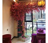 RNNYWDRQ Japanese Large Cherry Blossom Tree, Artificial Simulation Plant Peach Tree Wishing Tree Fake Silk Flower for Office Bedroom Living Party DIY Wedding Decor 2.5x2.2m/8.2x7.2ft