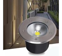 RNNYWDRQ LED Underground Lights - AC 85-265V Ground LED Landscape Lights, LED Beam Spotlight, IP65 Embedded Outdoor Waterproof Courtyard Cob Buried Spotlights, Path Lights(White Light,50W)