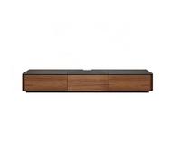 RNNYWDRQ Solid Wood TV Stand Floor-standing Living Room Multimedia Modern Pull-out Design Home Cinema TV Cabinet Suitable For Home Cinema Rooms And Bedrooms(Black 200 * 30 * 36cm)