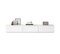RNNYWDRQ Solid Wood TV Stand Plain-coloured Home Base Cabinet TV Storage Corner Unit Modern TV Media Console Suitable For The Living Room Or Bedroom(White 200 * 30 * 25.5cm)