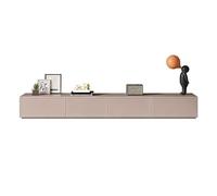 RNNYWDRQ Solid Wood TV Stand Plain-coloured Home Base Cabinet TV Storage Corner Unit Modern TV Media Console Suitable For The Living Room Or Bedroom(Grey-B 220 * 30 * 25.5cm)
