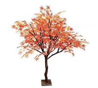 RNNYWDRQ Thanksgiving Fall Maple Tree Decor, Simulated Maple Tree Fake Red Maple Plant Floor-to-Ceiling Decorations Artificial Tree for Indoor Home Room Holiday Xmas Party 2.5X2.5m