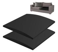 RNPKZ 2 PCS Sofa Cushion Support for Sagging Seat, 50X50X5CM Sofa Support Boards, High Density Sofas Repair Foam, Trapezoidal Furniture Seat Under Cushion Sag Repair for Loveseats Chairs Couch(Black)