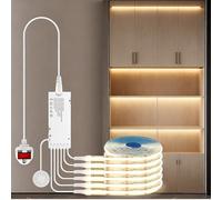RNPKZ COB LED Strip, 6 Roll 1M COB LED Strip Light, Cabinet Light COB Led Strip Lights with Dimmable Touch Control & Motion Control Sensor for Wardrobes Wine Cabinets Shelves Cupboard Kitchen Lighting