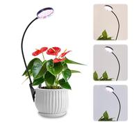 RNPKZ Grow Lights for Indoor Plants, Full Spectrum LED Grow Light, Plant Growing Light with Timer and 5 Brightness Levels, 3 Colors Grow Lamp with 360° Gooseneck, Idea for Seedlings Bonsai Succulents