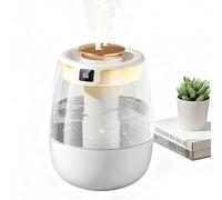RNPKZ Humidifier for Bedroom, 1.35L Cool Mist Humidifiers with UV Sterilizer & Digital Display, Quiet Air Humidifier with 3 Modes, 360° Rotation Nozzle, Waterless Auto-Off for Home Baby Office